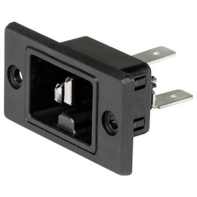 Schurter 3-142-755 Apparaatstekker (koud) Bus, recht Totaal aantal polen: 3 6.5 mA Zwart 1 stuk(s)