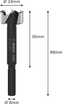 Bosch Accessories 2608901829 Forstnerboor 24 mm Gezamenlijke lengte 88 mm 1 stuk(s) - thumbnail
