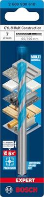 Bosch Accessories EXPERT CYL-9 MultiConstruction 2608900618 Multifunctionele boor 1 stuks 7 mm Gezamenlijke lengte 100 mm Cilinderschacht 1 stuk(s) - thumbnail