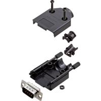 encitech DTPK-P-09-DBP-K 6355-0032-01 D-sub male connectorset 180 ° Aantal polen: 9 Soldeerkelk 1 set(s) - thumbnail