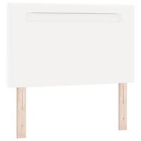 Hoofdbord met LED -striplichten Wandgemonteerd Wit 100 cm PVC - thumbnail