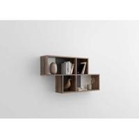 Wandrek Nora - donkerbruin/grijs - 53x100x19,5 cm - Leen Bakker - thumbnail