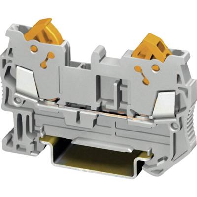 Phoenix Contact 3205019 Snelaansluitklem 5.2 mm Snelaansluiting Grijs 1 stuk(s) Single