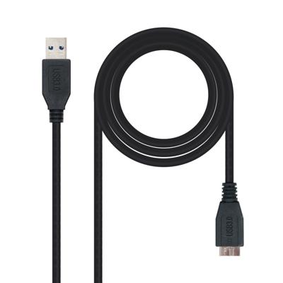 Kabel USB 3.0 naar Micro USB B NANOCABLE 10.01.110-BK Afmeting 2 m