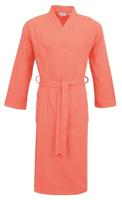 Carl Ross Carl Ross Unisex Badjas Kimono 38100 Coral/Offwhite S - thumbnail