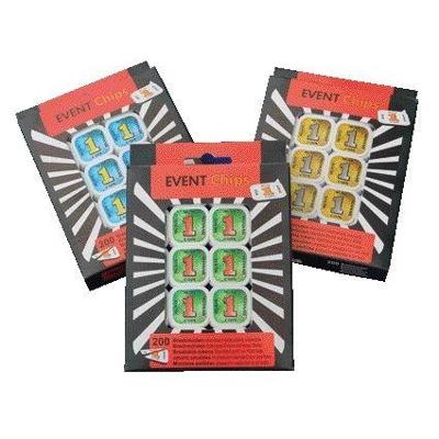 Consumptie breekmunten Combicraft 200 stuks geel