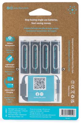 Paleblue Oplaadbare AA batterij (penlite) Li-ion 1700 1.5 V 4 stuk(s)