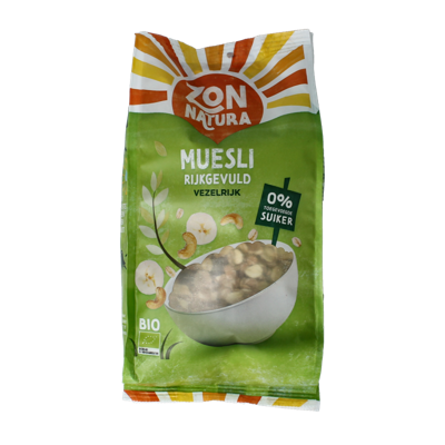 Muesli rijk gevuld bio 475 Gram