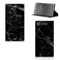 Sony Xperia XZ1 Standcase Marmer Zwart - Origineel Cadeau Vader - thumbnail