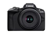 Canon Canon EOS R50 Kit schwarz + RF-S 18-45 I Digitale spiegelreflexcamera Incl. RF-S 18-45 mm lens Zwart 4K video, Flitsschoen, Draai- en zwenkbare display, - thumbnail