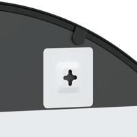 VidaXL Wandspiegel boog 80x120 cm ijzer zwart - thumbnail