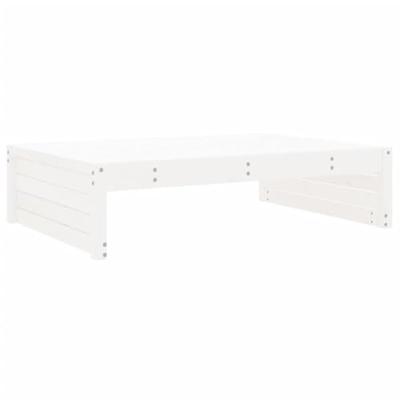 Tuinvoetenbank 120x80 cm massief grenenhout wit