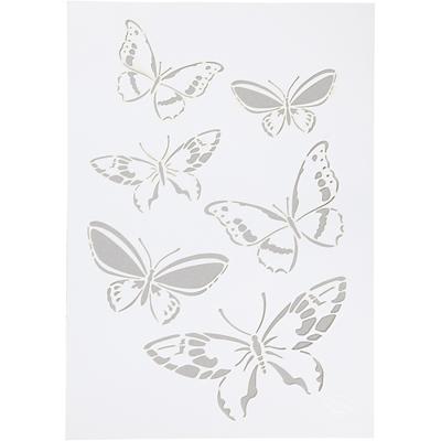 Viva Decor Flexibel sjabloon, vlinders, a4, vel 210x297 mm, 1 stuk
