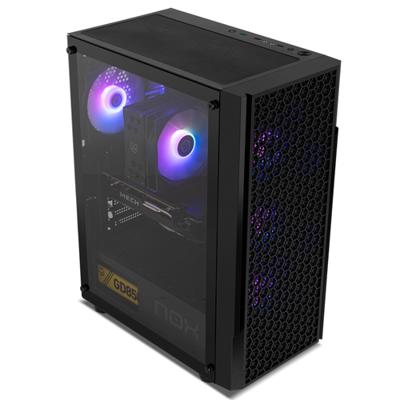 ATX Semi-toren BehuizingNox-Xtreme NXINFTYBETA Zwart - thumbnail