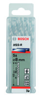 Bosch Accessories 2608597255 HSS Metaal-spiraalboor 8 mm Gezamenlijke lengte 79 mm Rollenwals DIN 1897 Cilinderschacht 5 stuk(s) - thumbnail