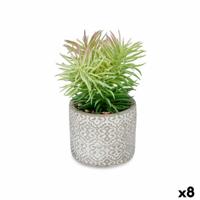 Decoratieve plant Vetplant Hout Plastic 12 x 22 x 12 cm (8 Stuks) - thumbnail