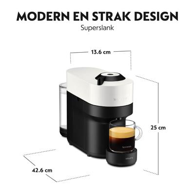 Krups Nespresso Vertuo Pop XN9201 Nespresso Wit