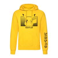 Unisex Hoodie Pokémon Pikachu Katakana Geel - Maat: L - thumbnail