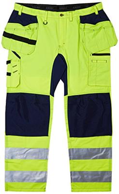 Blåkläder Werkbroek met stretch High-Vis 15521811 | High-Vis Geel/Marineblauw | Maat 58 - 7330509546161