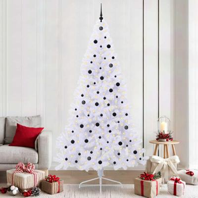 Kunstkerstboom met 300 LED Wit 240 cm PVC en staal