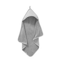 Cottonbaby badcape diamantwafel 75 x 75 cm grijs - thumbnail