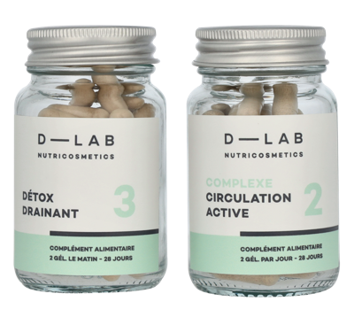 D-Lab Nutricosmetics - D-Lab Super Draining Duo Set 2 stuk 2 pc Giftset