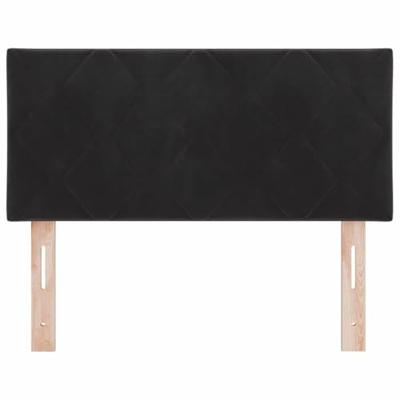 LED Hoofdbord met LED -striplichten Zwart 90 cm Fluweel