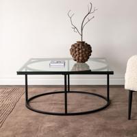 Nohr Salontafel 'Nycole' Glas, 90 x 90cm - thumbnail
