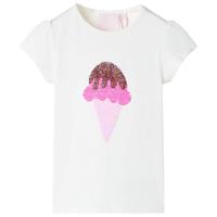 VidaXL Kindershirt 116 ecru - thumbnail