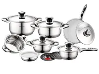 Royalty Line Steelpannen Roestvrij Staal - 16 stuks - thumbnail