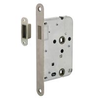 Intersteel magneet badkamer/toiletslot 63/8mm met RVS voorplaat - thumbnail