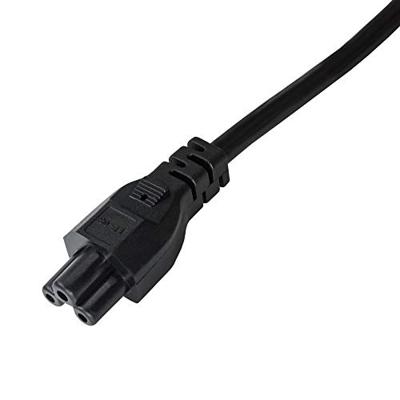 Akyga Stroom Adapterkabel [1x Randaarde stekker - 1x Apparaatbus C5] 1.50 m Zwart