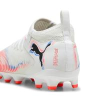 PUMA Future 8 Match Gras / Kunstgras Voetbalschoenen (MG) Kids Wit Felrood Blauw - thumbnail