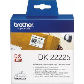 Brother DK-22225 Rol met etiketten 38 mm x 30.48 m Papier Wit 1 stuk(s) Permanent hechtend DK22225 Universele etiketten Brother DK-22225 Rol met etiketten 38 mm x 30.48 m Papier Wit 1 stuk(s) Permanent hechtend DK22225 Universele etiketten
