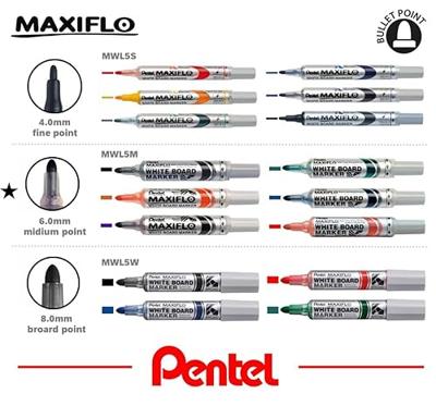 Whiteboardmarker pentel mwl5m 3mm oranje | 12 stuks