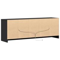 Tv-meubel met LED 139,5x34x50 cm bewerkt hout zwart - thumbnail