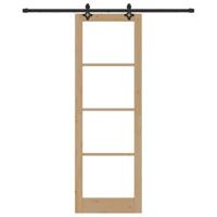 Schuifdeur ORKDAL Bruin 78 x 232 cm Hout en metaal - thumbnail