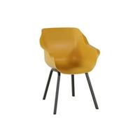 Hartman Tuinstoel 'Sophie' met armleuning, kleur Geel - thumbnail