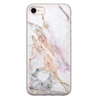 iPhone 8/7 siliconen telefoonhoesje - Parelmoer marmer - thumbnail