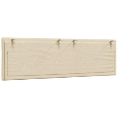 Hoofdbordkussen "Hanko" 160 cm stof crmekleurig Hoofdbordkussen "Hanko" 160 cm stof crmekleurig