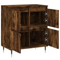 Dressoir 60x35x70 cm bewerkt hout gerookt eikenkleurig - thumbnail