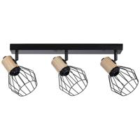 Paulmann Lanka 66768 Wandspot E14 Zwart, Hout (licht) - thumbnail