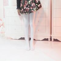 Lente zomer herfst effen kleur panty ballet dans Panty's voor kinderen (wit) - thumbnail