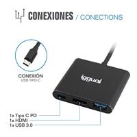 Hub USB iggual IGG318461 - thumbnail