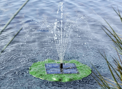 HI solar fonteinpomp drijvend lotusblad