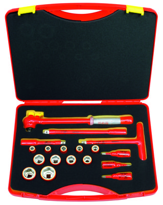 Friedrich 18-Delige Gereedschapset met 1/2'' Momentsleutel 1000V VDE