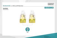 Digitus DK-1613-A-010 RJ45 Netwerkkabel, patchkabel CAT 6A U/UTP 1.00 m Grijs Halogeenvrij, Verdraaide paren 1 stuk(s) - thumbnail