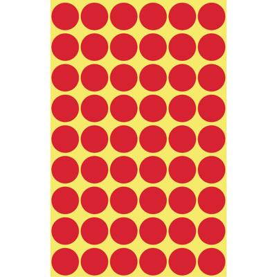 Avery-Zweckform 3141 Etiketten Ø 12 mm Papier Rood 270 stuk(s) Permanent hechtend Etiketten voor markeringspunten