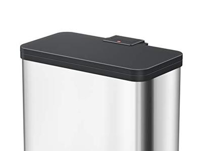 Hailo öko duo plus L 6302300 Afvalbak 26 l Plaatstaal (l x b x h) 470 x 470 x 430 mm Wit Met voetpedaal 1 stuk(s)