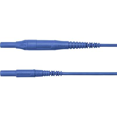 Schützinger Meetsnoer Stekker 4 mm Stekker 4 mm 200.00 cm Blauw 1 stuk(s)